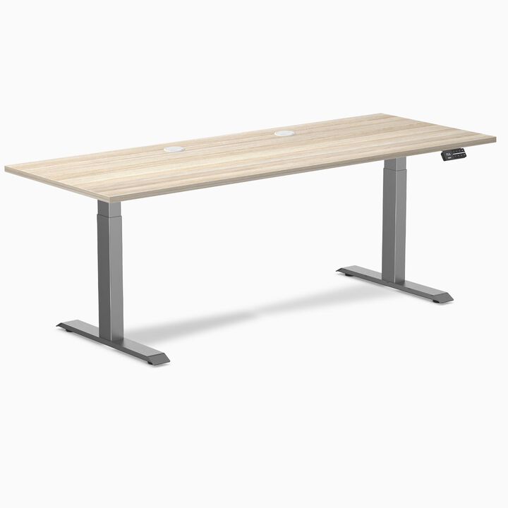 Desky Dual Laminate Sit Stand Desk