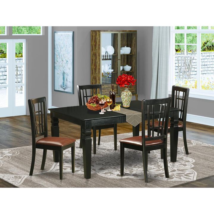 5 PC dinette Table set for 4-Table and 4 Dining Chairs