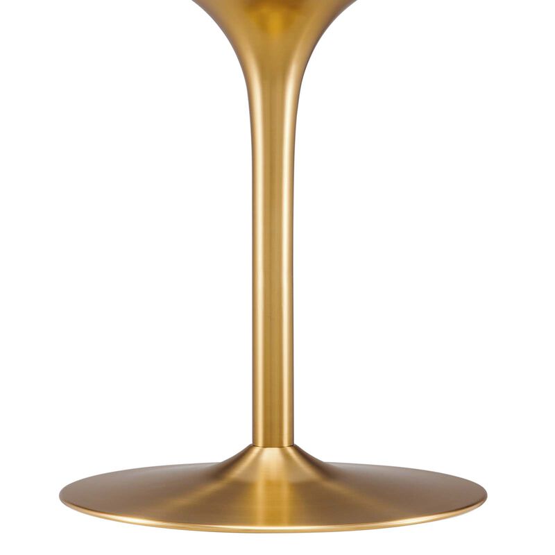 Modway - Pursuit 40" Dining Table Walnut Gold image number 3