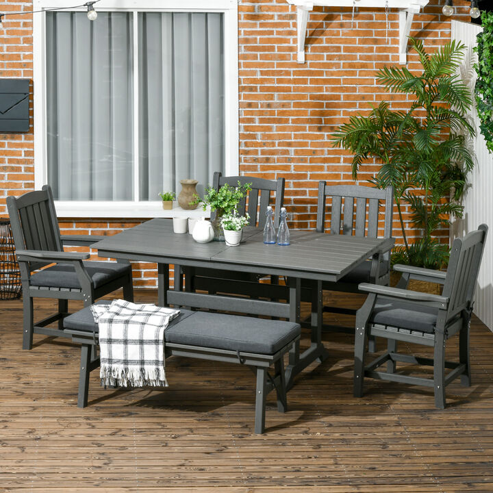 Hivvago 6-Piece Outdoor Dining Set with Cushions