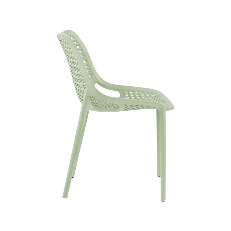 Meridian Furniture Mykonos Mint Outdoor Patio Dining Chair, Set of 4