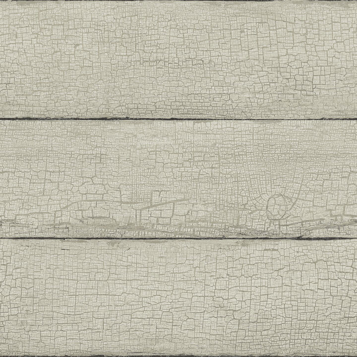 Morgan Grey Distressed Wood Wallpaper (Set of 2)
