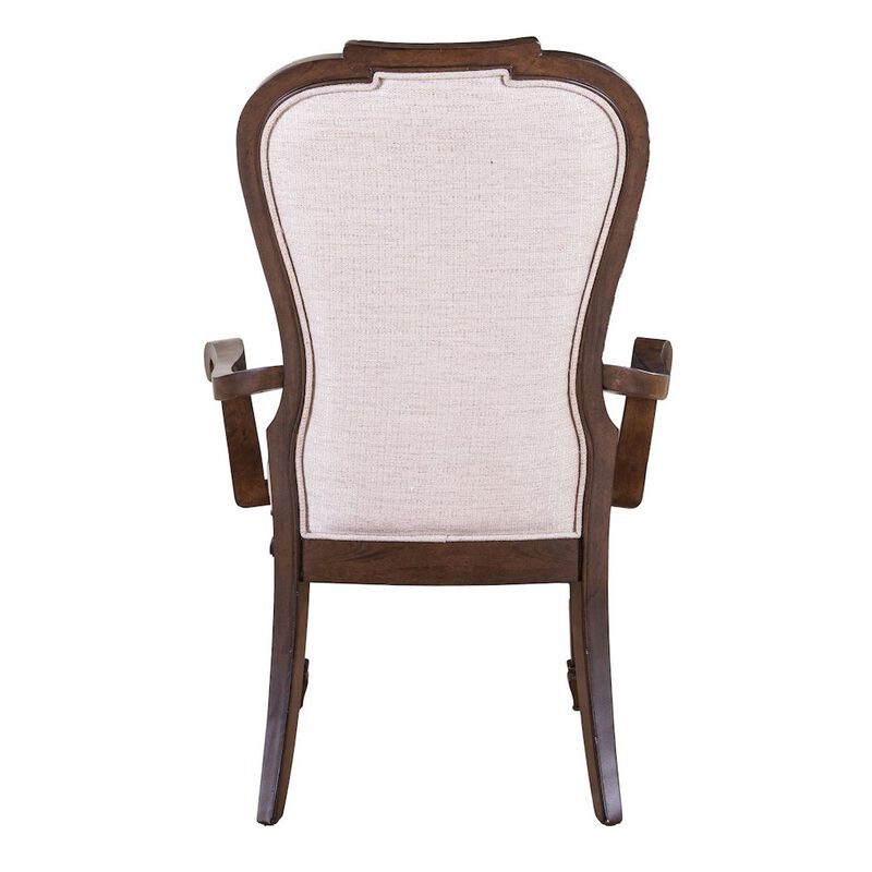 Liberty Furniture Providence Park Uph Arm Chair for Dining Room - Set of 2 - Chateau Brown image number 2