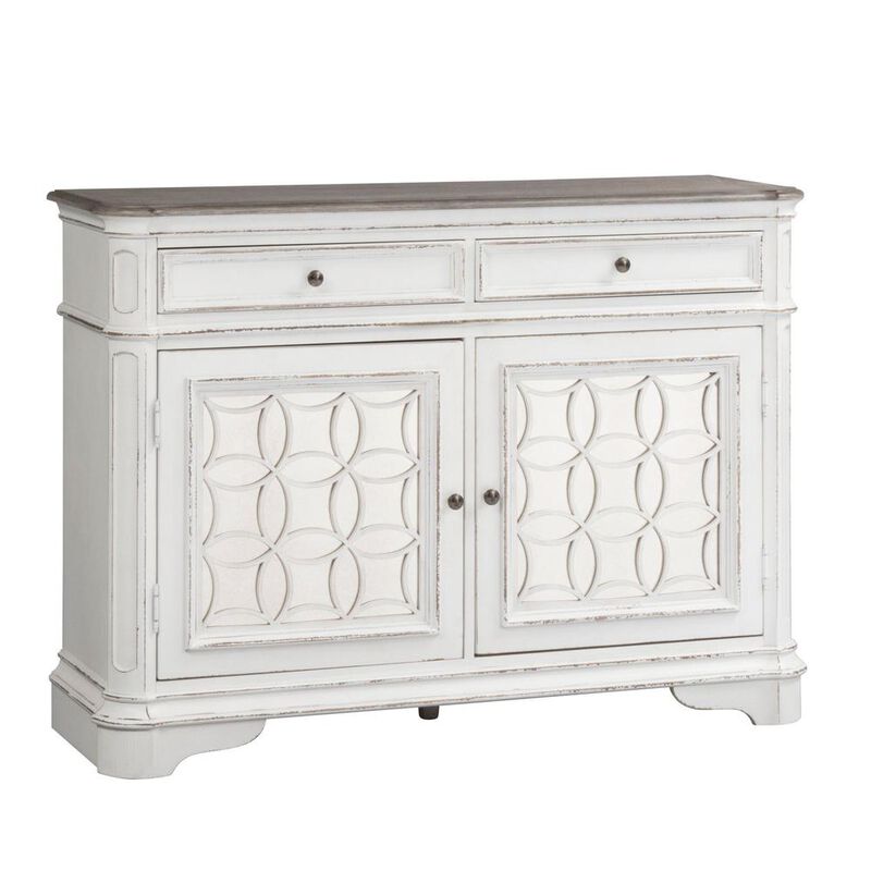 Liberty Furniture Solid Wood Buffet Cabinet with Storage, Sideboard for Dining Room, White image number 0