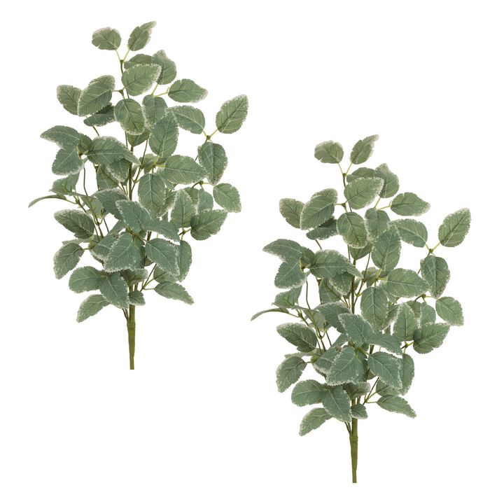 Set of 2 Variegated Foliage Sprays for Vases, Centerpieces, or Greenery Arrangements