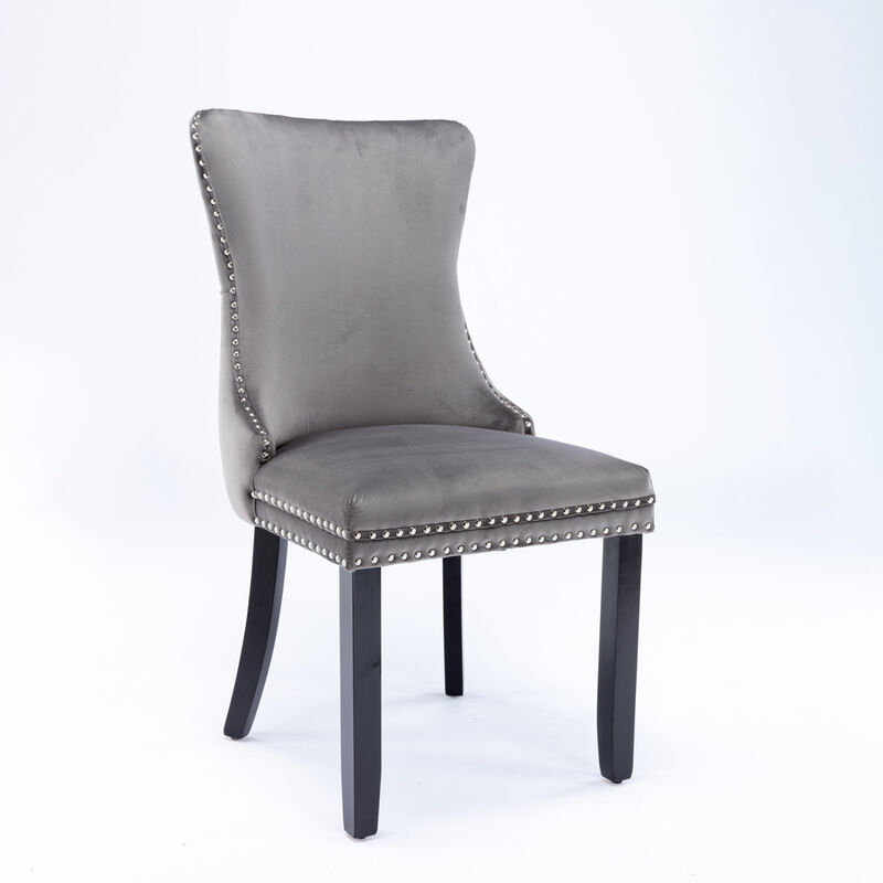 Streamdale Set of 2 Upholstered Wingback Dining Chairs image number 2