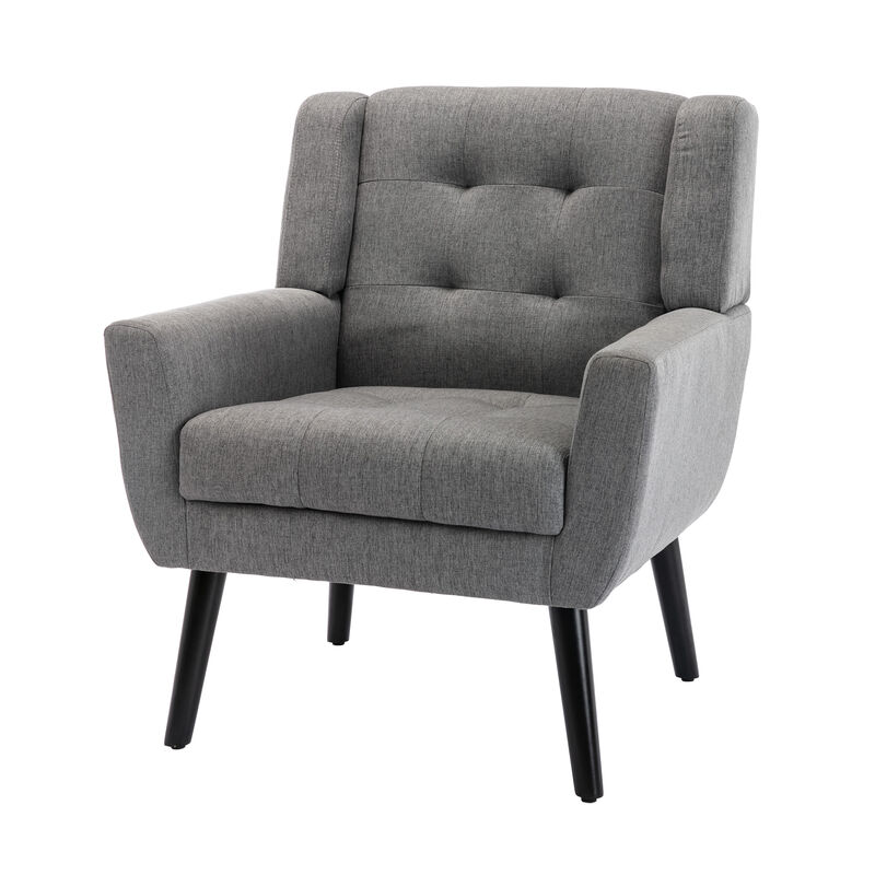 Streamdale Modern Linen Accent Chair for Living Room and Bedroom
