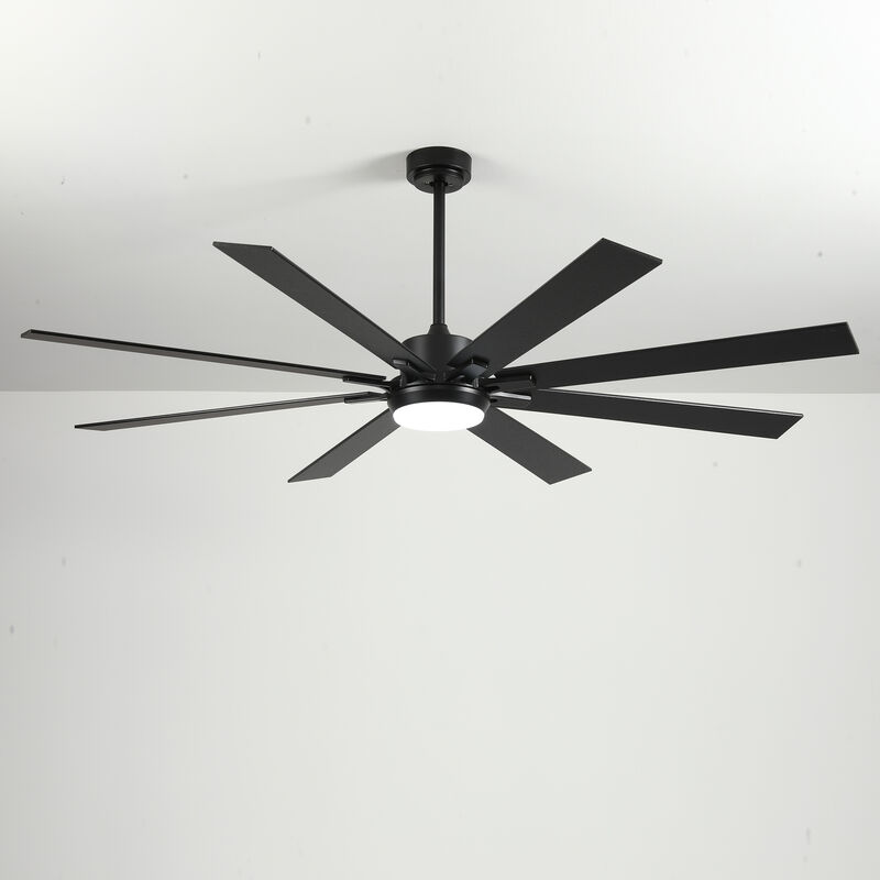 ELEMENT ACE 72 Inch Large Size Ceiling Fan With Light Kit Dimmable LED Remote Control image number 5