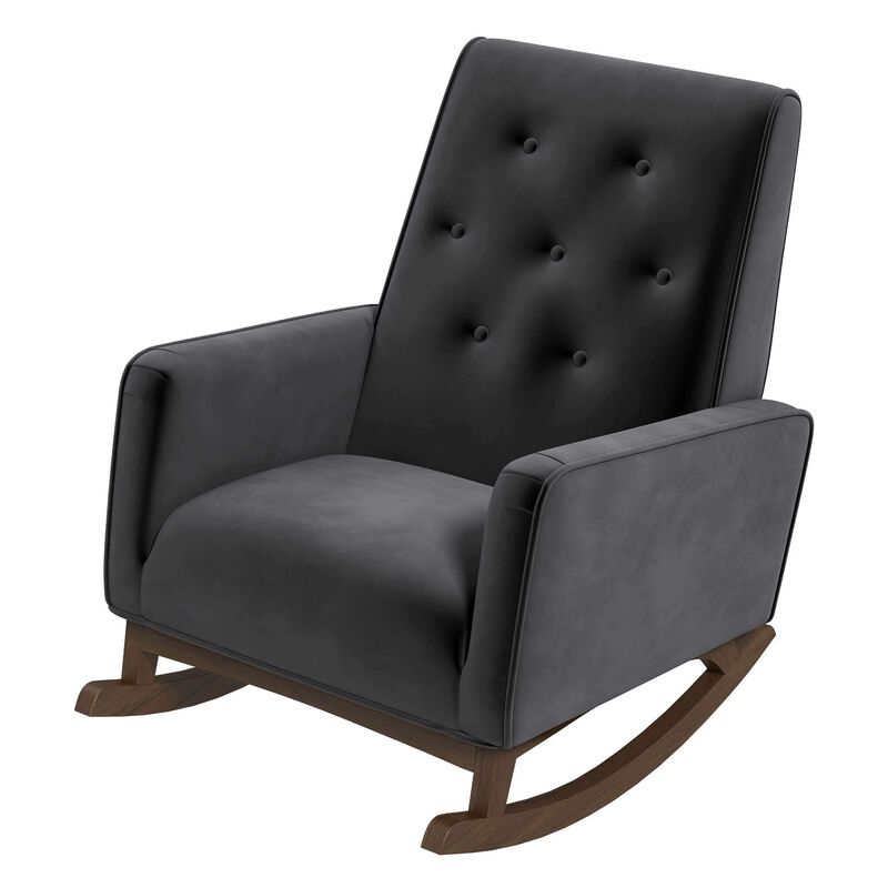 Merax Solid Wood Accent Rocking Chair