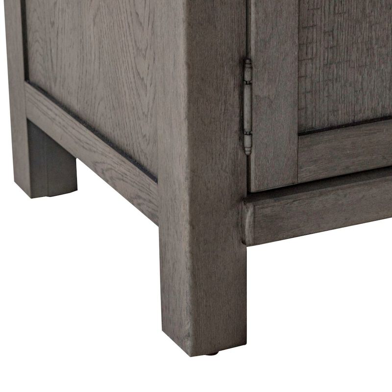 Liberty Furniture Heated LED Fireplace TV Consoles 78 Inch - Dusty Charcoal with Heavy Distressing image number 5