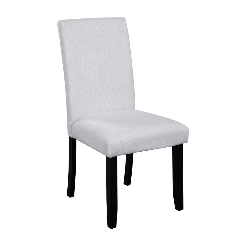 Whisen 4-Piece 23inch Upholstered Dining Chairs, Solid Rubber Wood Linen Mid-Century Modern for Kitchen Dining Room image number 6