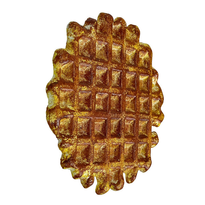 Belgian Waffle Cast Iron Trivet Plaque 8.25" Kitchen Decor Zeckos