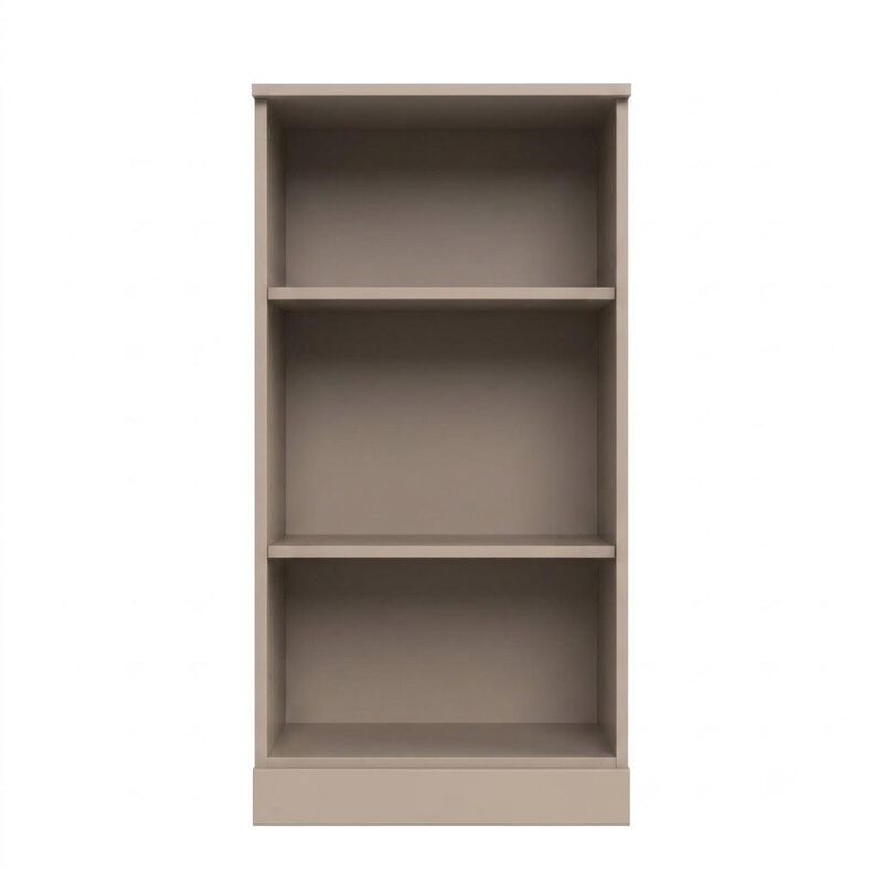 HomeRoots Solid Wood Adjustable Three Tier Library Bookcase image number 0