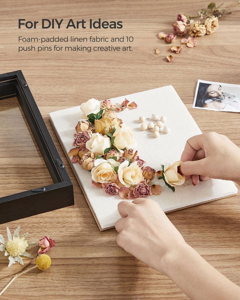 Shadow Box Frame, 8x10 Black Box Frame Display Case