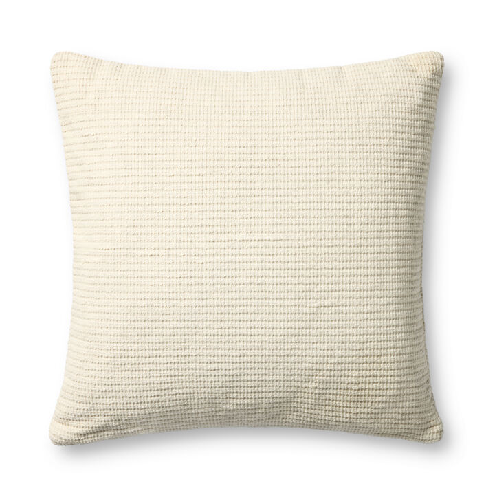 Bedford PJBR0003 Ivory 24" x 24" Pillow with Poly by Jeremiah Brent x Loloi