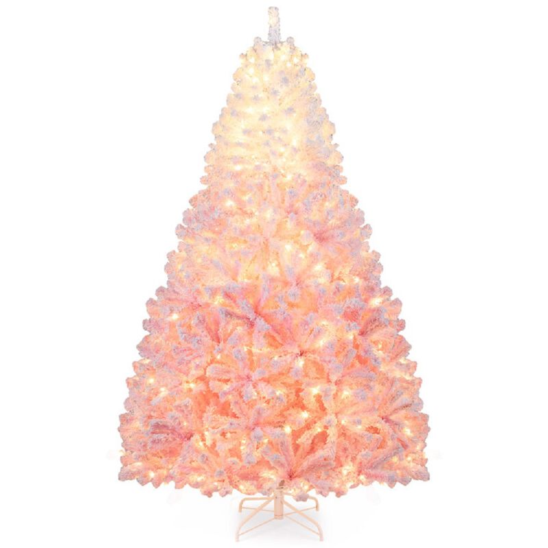 Holiday Artificial Christmas Tree with Warm White LED Lights and 8 Lighting Modes image number 0