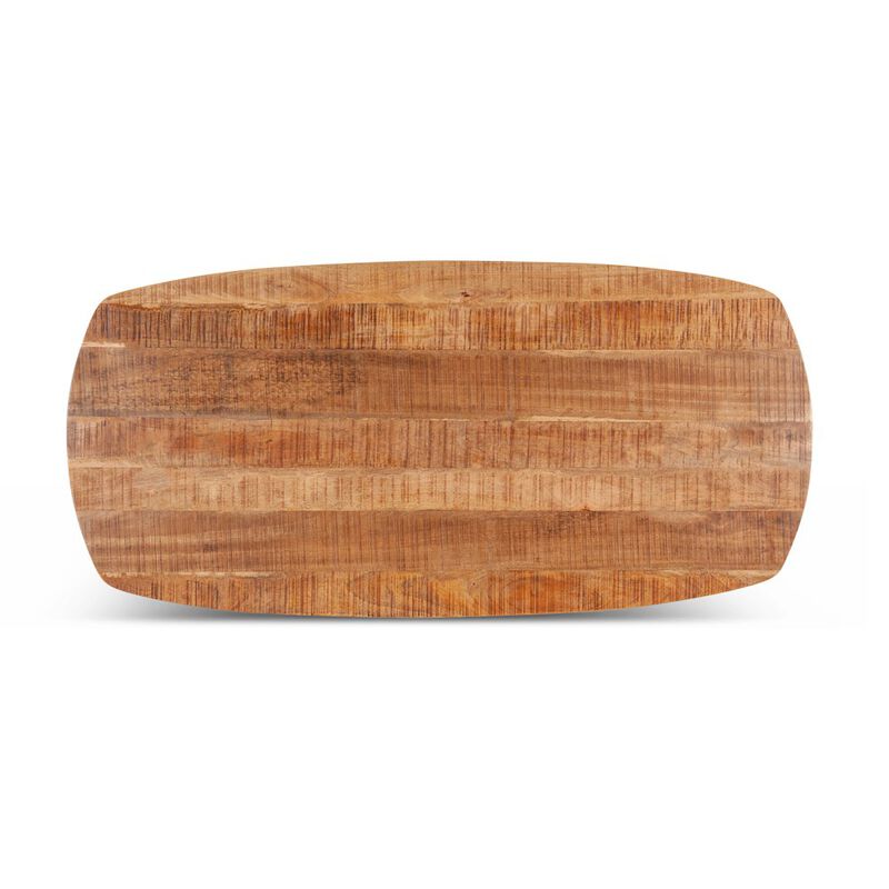 World Interiors Santa Margherita 82 Dining Table in Mango Wood and Iron