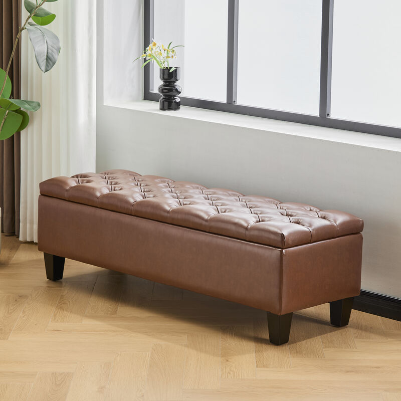 Merax Ottoman Bench with Storage image number 2
