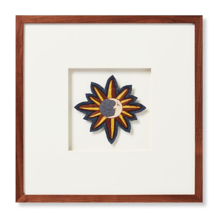 Mystic Patch Blue Brown Wall Art