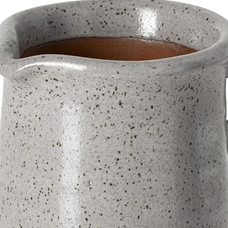 Modern Speckle Ceramic Jug for Dining Table or Living Room Decor
