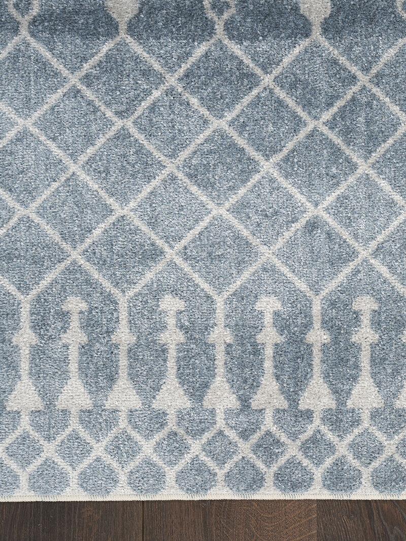 Astra Machine Washable ASW10 Blue 2'2" x 8' Rug