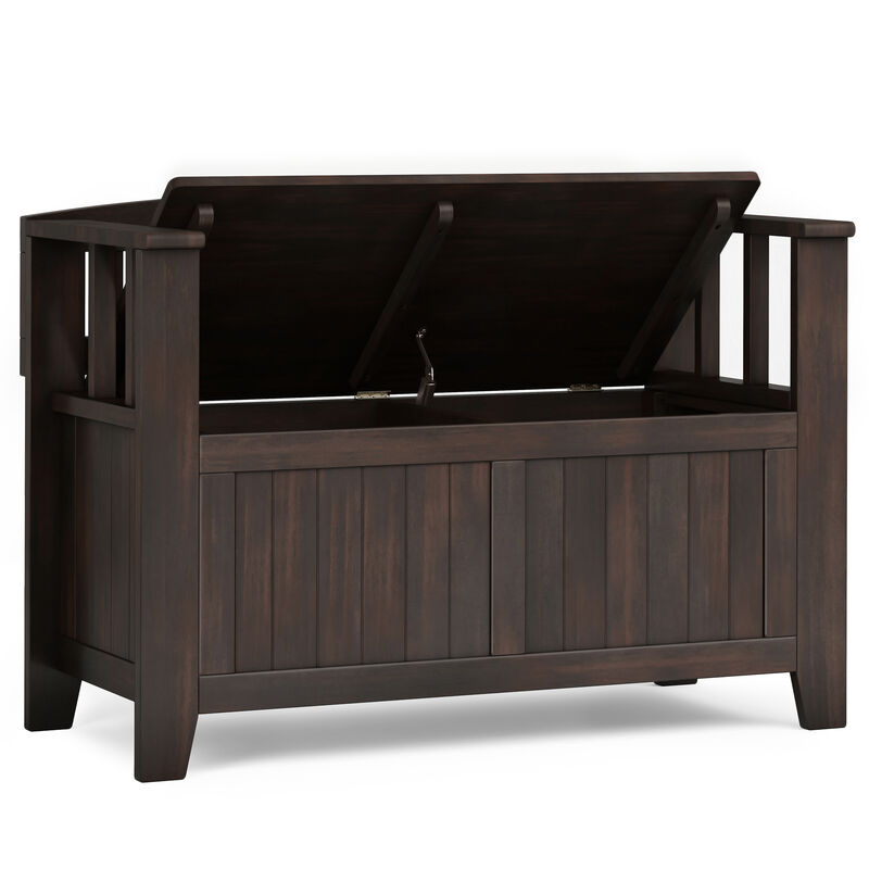 Simpli Home Acadian Small Entryway Storage Bench image number 3