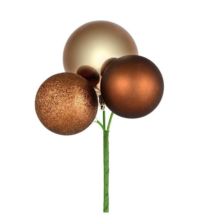18" Mocha Ornament Pick 4/Bg