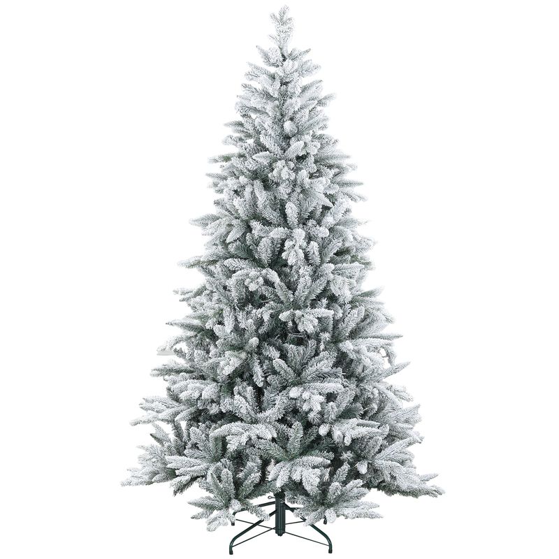 7ft Snow Flocked Artificial Christmas Tree with 1401 Tips