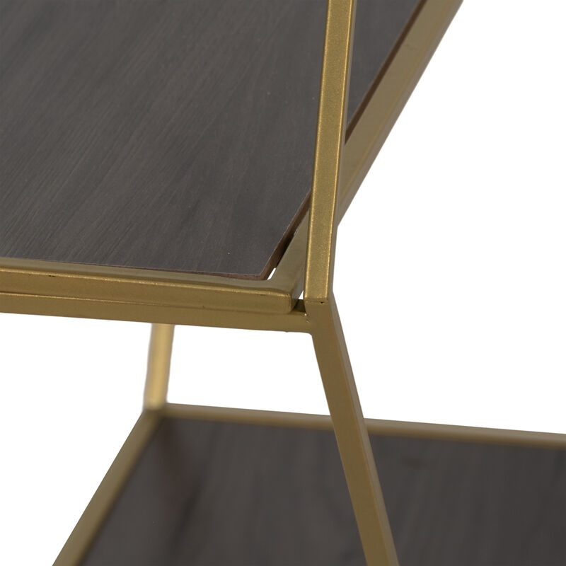 S/3 Hex Folding Wall Shelf image number 4