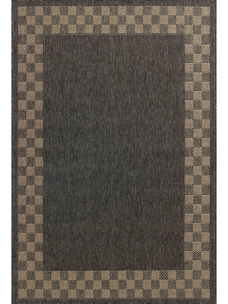 Providence PRC01 Charcoal/Natural 7'6" x 10' Rug by Chris Loves Julia x Loloi