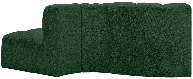 Meridian Furniture Arc Green Boucle Fabric Modular Sofa image number 2
