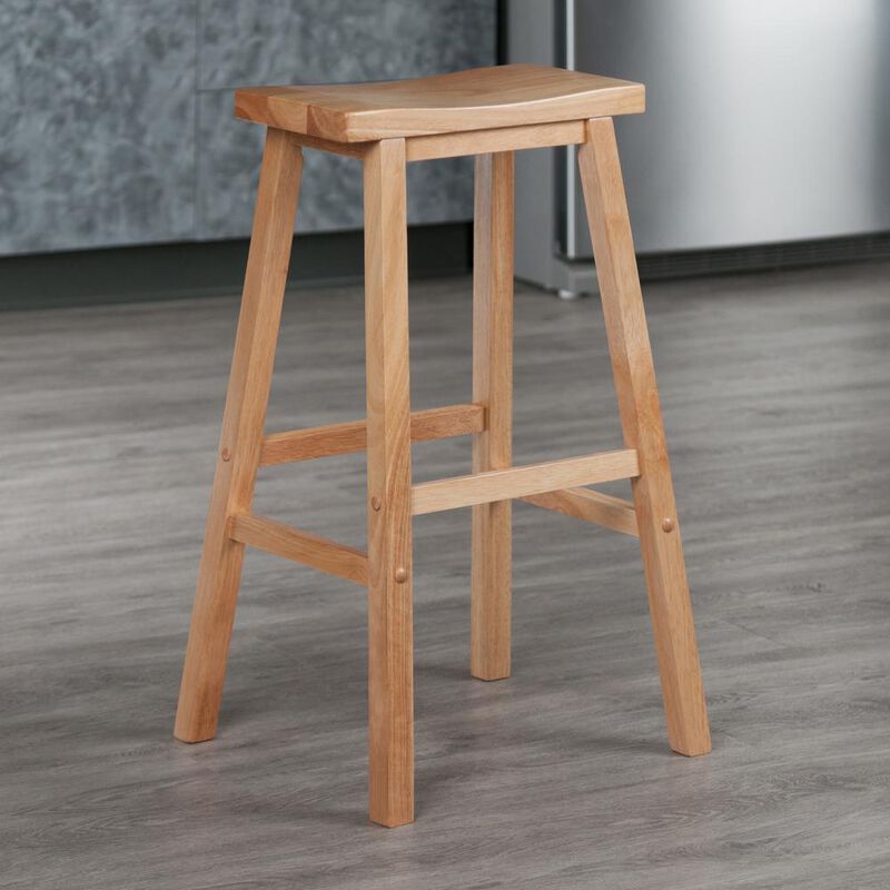 Satori 29" Saddle Seat Bar Stool Beech
