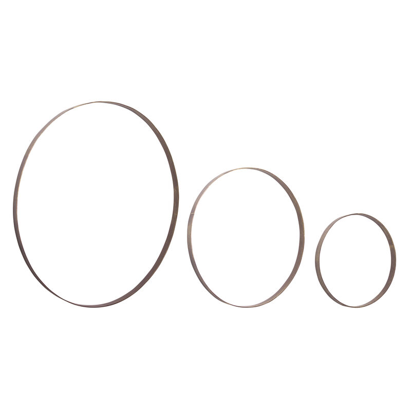 Iron Rings Set of 3 &ndash; Decorative Wall Accents for Home, Office, and Industrial-Inspired Spaces