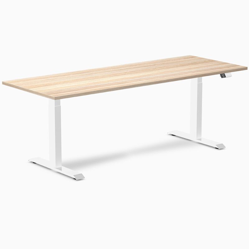 Desky Dual Laminate Sit Stand Desk image number 0