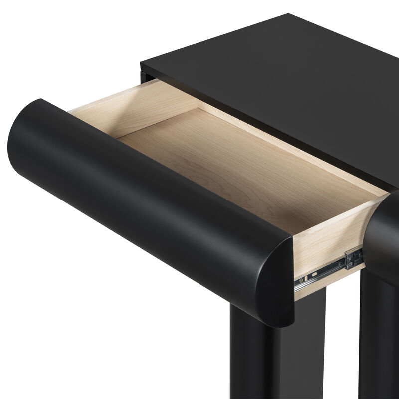 Merax  Narrow Entryway Table Modern Hallway Sofa Table with 2 Drawers