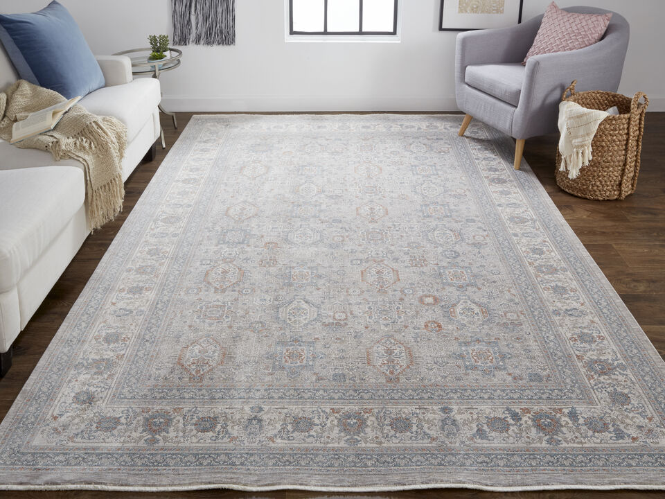 Marquette 3761F Taupe/Silver/Blue 2' x 3' Rug