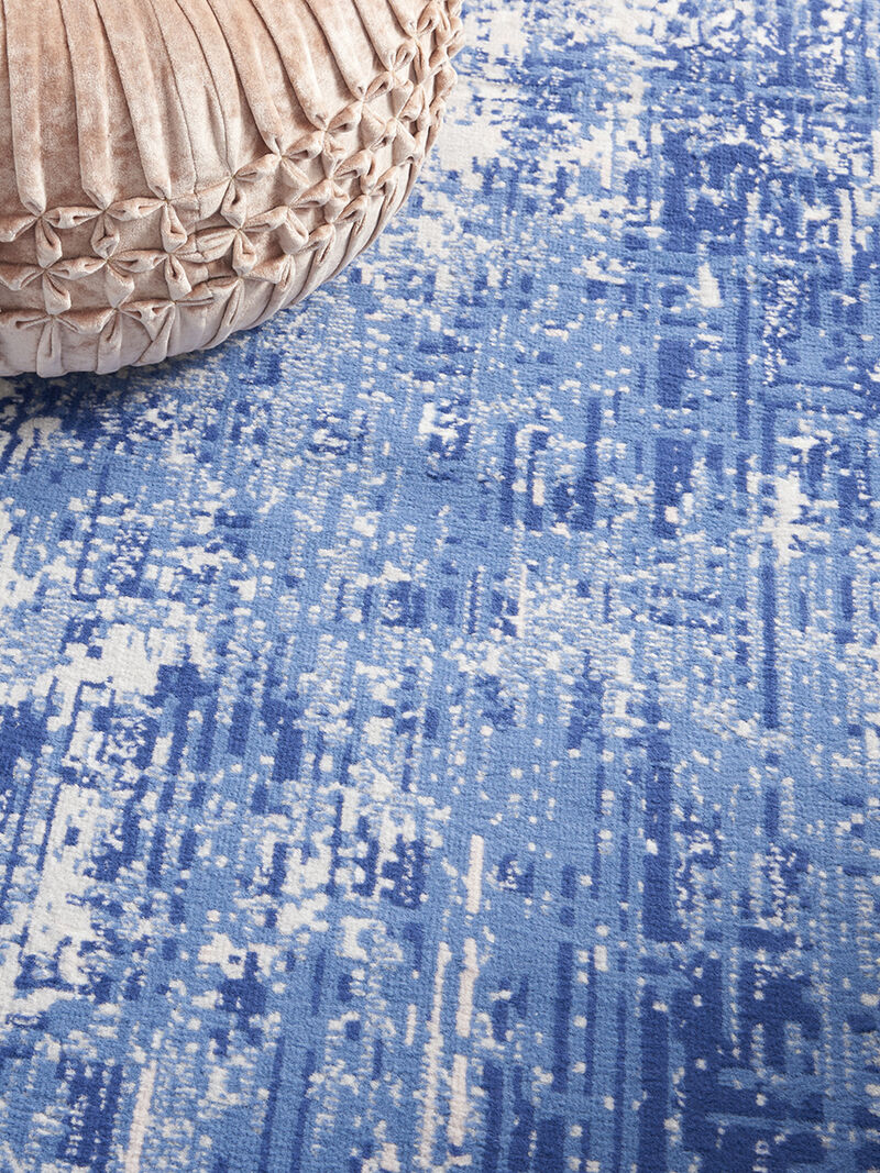 Whimsicle WHS08 Blue/Ivory 6' x 9' Rug