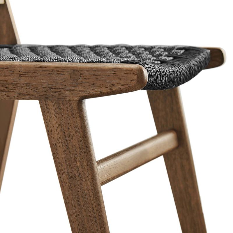 Saoirse Woven Rope Wood Dining Side Chair Set of 2 image number 7