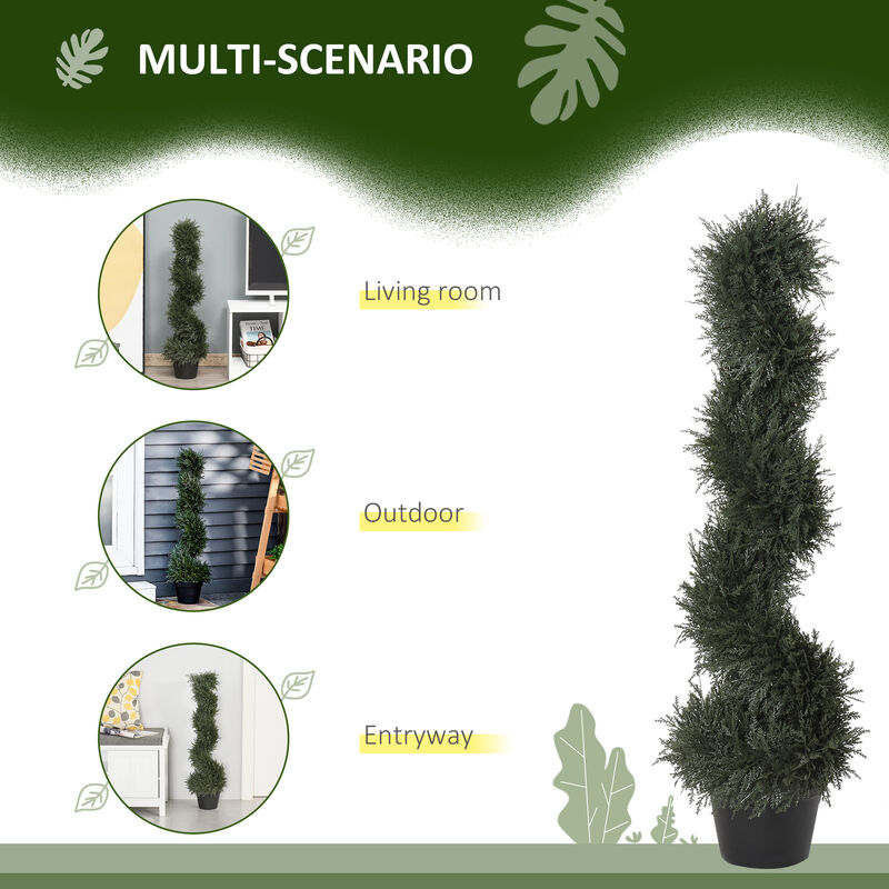 Indoor Fake Cedar Plant feat. High-Quality Detailed Look & Ready-to-Use Packing