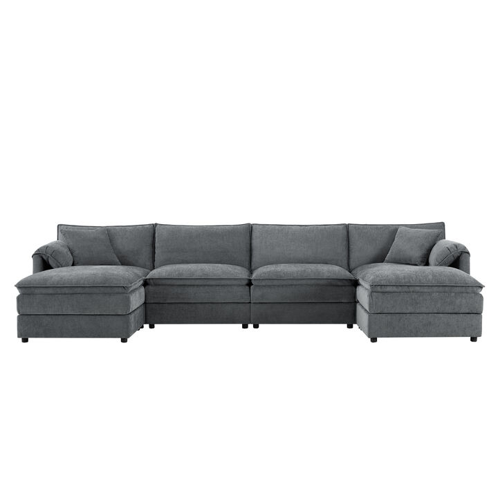 Merax Chenille Modular Sectional Sofa for Living Room