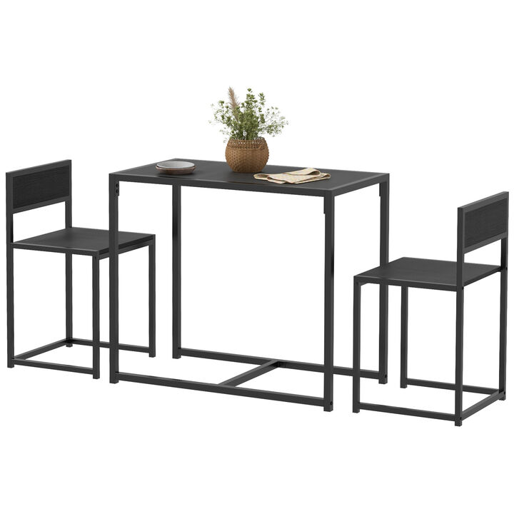 Hivvago 3-Piece Dining Room Set with Rectangular Table