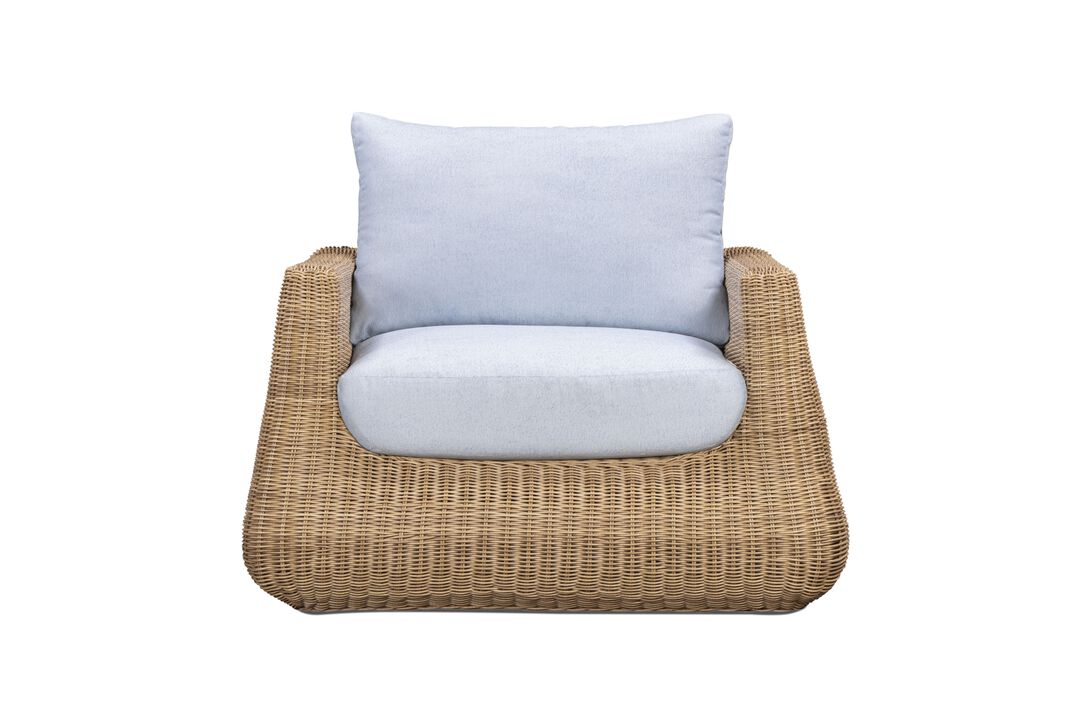 Dana Light Blue Outdoor Accent Chair