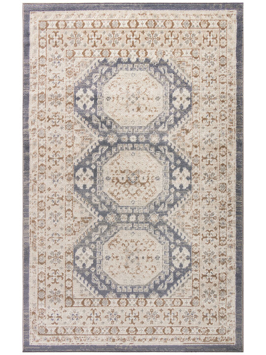 Serenity Home SRH01 Ivory/Blue 3'11" x 5'11" Rug
