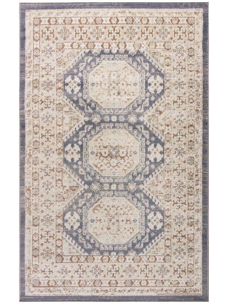 Serenity Home SRH01 Ivory/Blue 3'11" x 5'11" Rug