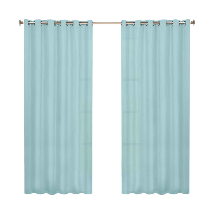Modern Solid Blackout Curtain Panels Set of 2 Room Darkening Drapes