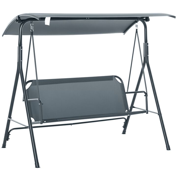 Hivvago 3-Person Outdoor Porch Swing with Stand