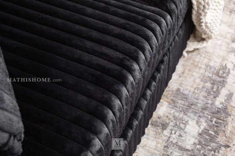 Nightfall 5-Piece Black Sectional image number 4