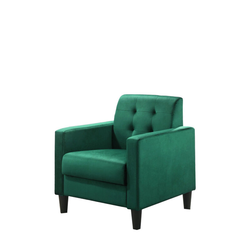 Hale Velvet Armchairs And End Table Living Room Set