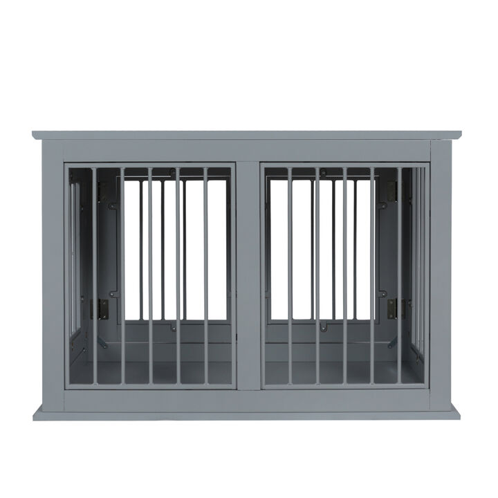 Pet house, Large Crate with Chew-Resistant Iron Bars, open from 2 directions