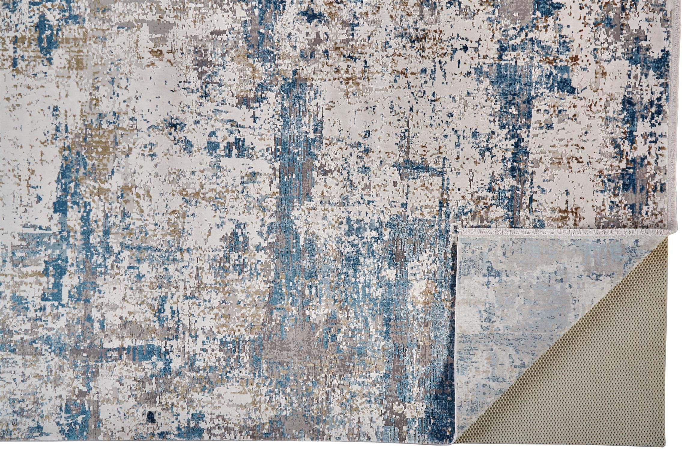 Cadiz 3891F Ivory/Tan/Blue 3'1